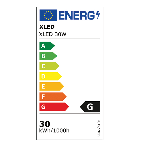 XLED 30W LED reflektor 6500K,2400Lm,AC220-240V,Beli - Слика 3
