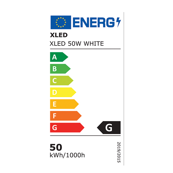 XLED 50W LED reflektor 6500K,4000Lm,IP65,AC220-240V,Beli - Слика 3