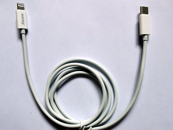 Xwave Kabl USB Tip-C za IPHONE 2M 3A,lightning aluminium,beli - Слика 3