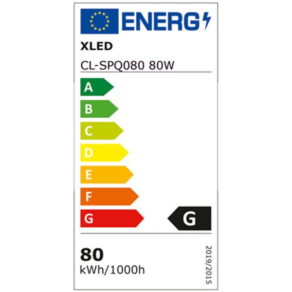XLED E27 CL-SPQ080 80W LED Sijalica 6400K,135x240mm,185-265V,6200Lm,Hladno Bela - Слика 3