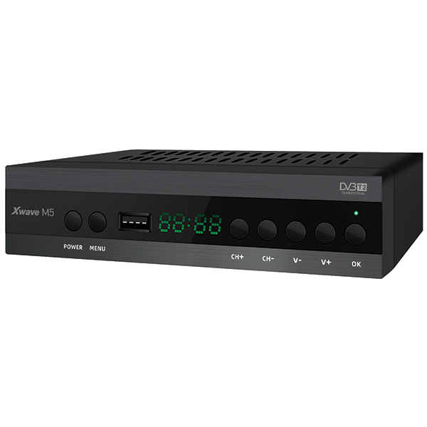 Xwave M5 DVB-T2 Set Top Box,LED,scart,HDMI,RF in-out,USB,media player,metalno kućište - Слика 2