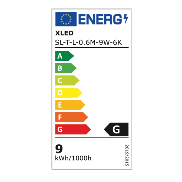 XLED SL-T-L-0.6M-9W-6K T8 Led cev 600mm/Glass,9W,6400K/900LM,dvostrana - Слика 2