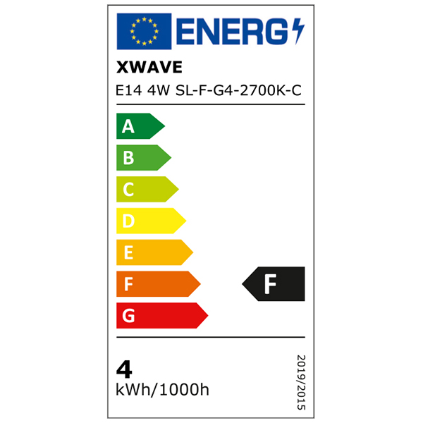 Xwave E14 4W SL-F-G4-2700K-C Filament Sijalica 2700K,G45,470Lm,Toplo Bela - Слика 3