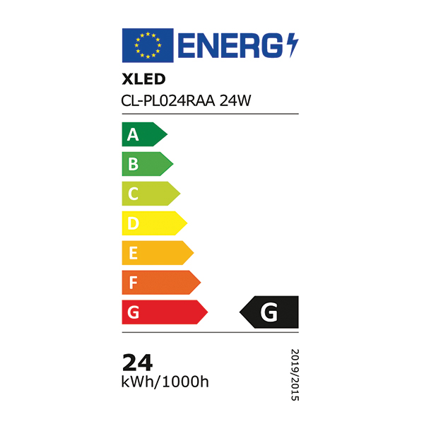XLED CL-PL024RAA 24W 6400K Nadgradni okrugli LED panel,2100Lm,Fi282-28mm - Слика 3