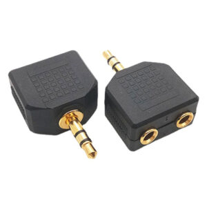 Xwave Adapter Y audio 3.5mm na 2x3.5mm,crni