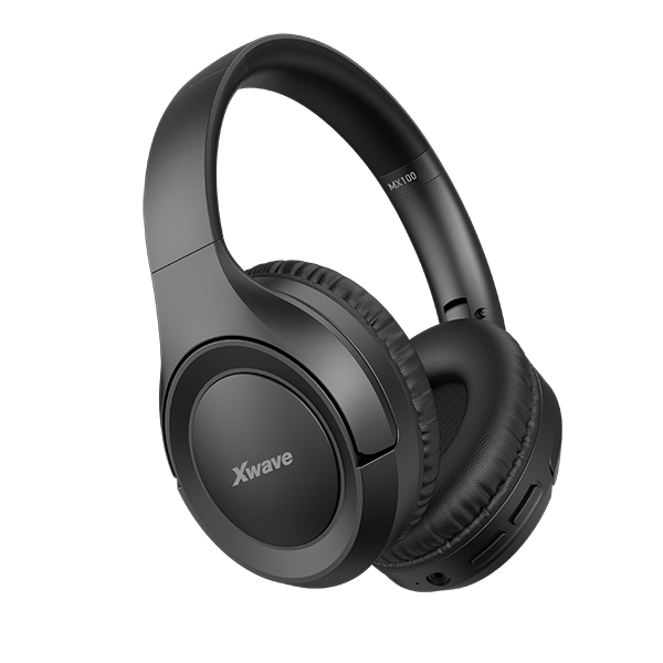 Xwave MX100 black Bluetooth slušalice stereo sa mikrofonom/v5.3/FM/Aux/microSD - Слика 2