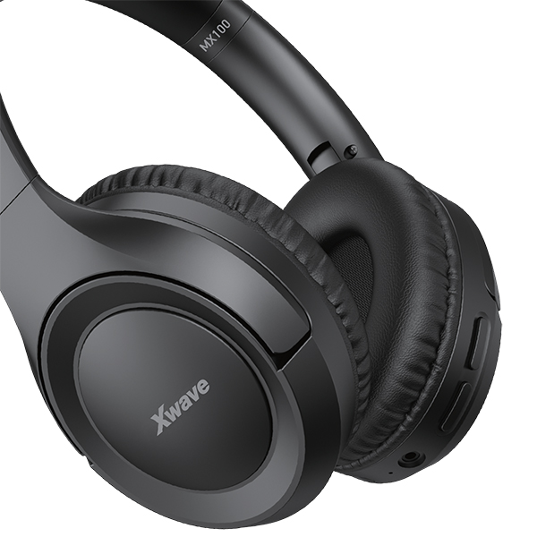 Xwave MX100 black Bluetooth slušalice stereo sa mikrofonom/v5.3/FM/Aux/microSD - Слика 3