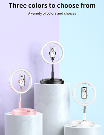 Xwave Selfie stalak LED svetlo,visina 58-168cm,roze - Слика 4