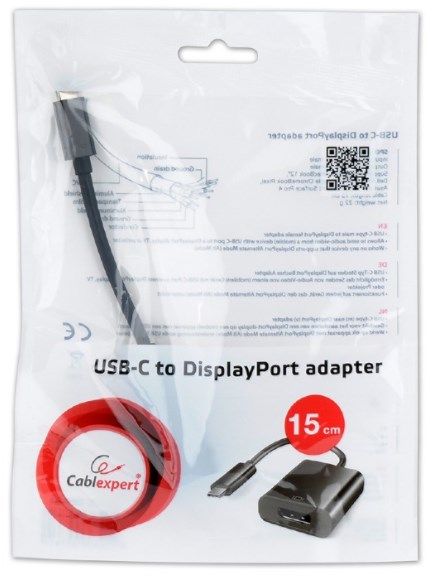 A-CM-DPF-01 Gembird USB-C to DisplayPort adapter, black A - Слика 2
