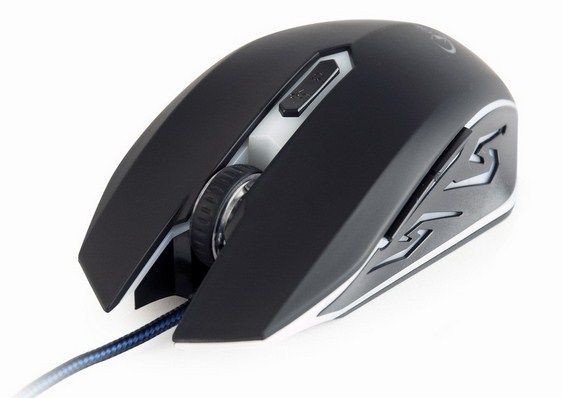 MUSG-001-B Gembird Gejmerski mis opticki sa plavim osvetljenjem 400-2400Dpi black 130mm - Слика 4