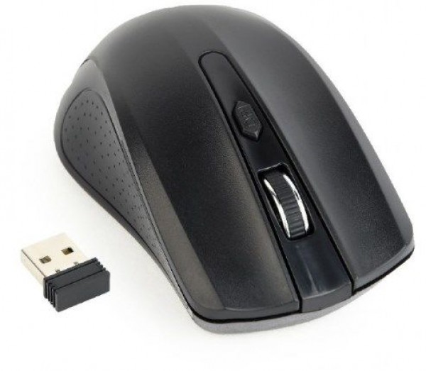 MUSW-4B-04 ** Gembird Bezicni mis 2,4GHz opticki USB 800-1600Dpi black 99mm (317) - Слика 2