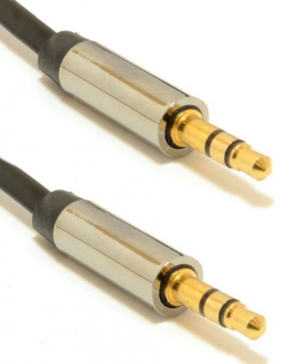 CCAPB-444-1M Gembird AUX 3.5mm stereo plug to 3.5mm stereo plug audio kabl pozlaceni konektor 1m - Слика 2