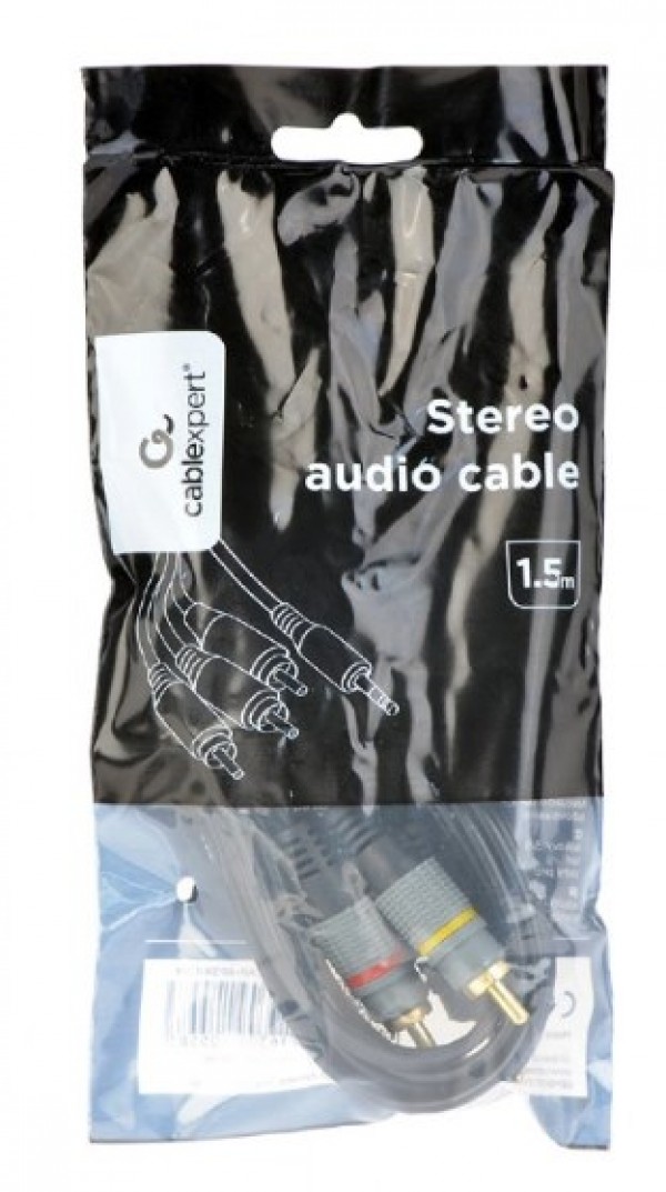 CCAP-4P3R-1.5M Gembird 3.5 mm 4-pin to RCA audio-video cable, 1.5m - Слика 2