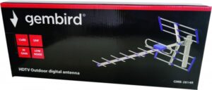 GMB-2814R ** Gembird Antena digital HDTV Loga UHF, F-Konektor, 84cm, dobit 12dB aluminium(kutija)737