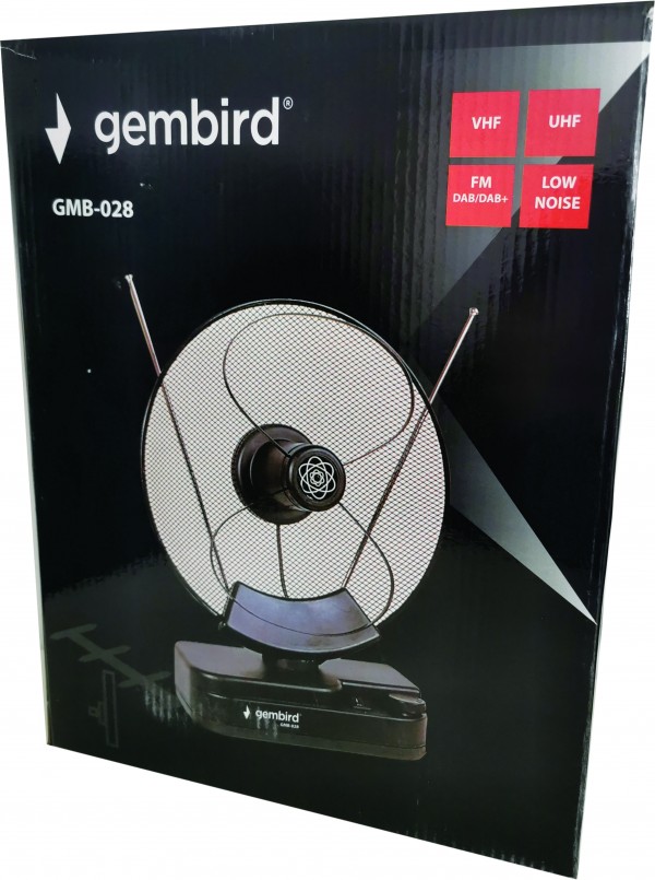 GMB-028 ** Gembird Antena sobna sa pojacalom, UHF/VHF, dobit SADA SA 36dB, diam 31cm, 220v+12V(925) - Слика 2