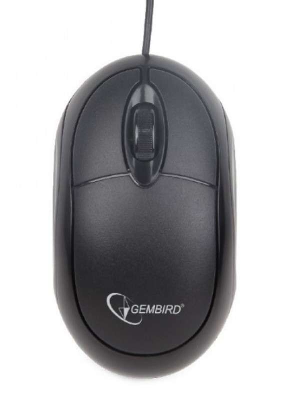 MUS-U-01 Gembird Opticki mis 1000Dpi black 94mm USB - Слика 2