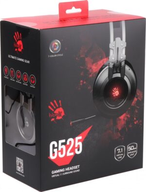 A4 TECH A4-G525 A4Tech Bloody gejmerske slusalice sa mikrofonom, 7.1 SURROUND, 50mm/16ohm, color LED, CH,USB