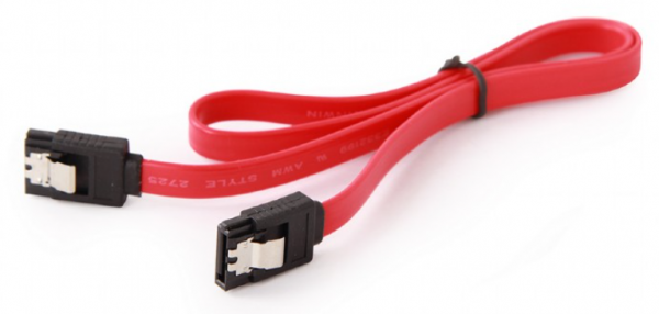 CC-SATAM-DATA Gembird Metal clips, Serial ATA data kabl flat 0.5m A - Слика 2