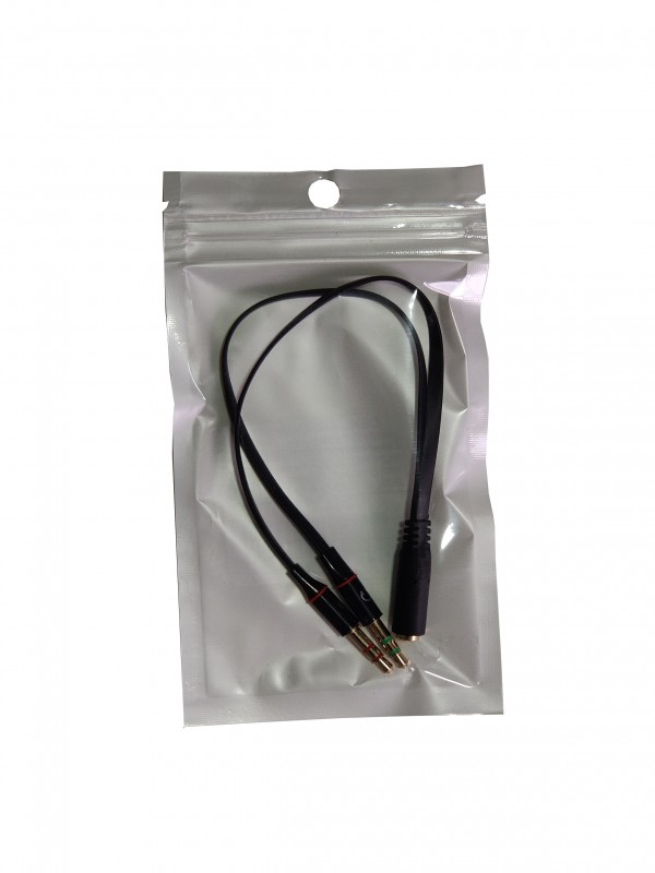 CCA-418A ** Gembird 3.5mm Headphone Mic Audio Y Splitter Cable Female to 2x3.5mm Male adapter (95) - Слика 3