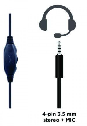 GHS-05-O Gembird Stereo gejmerske slusalice sa mikrofonom+volume kontrolom 3.5mm ORANGE