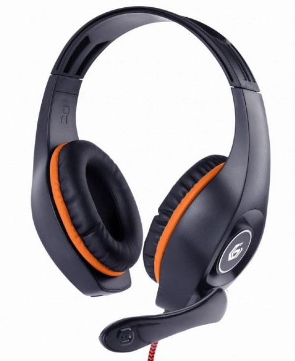 GHS-05-O Gembird Stereo gejmerske slusalice sa mikrofonom+volume kontrolom 3.5mm ORANGE - Слика 2
