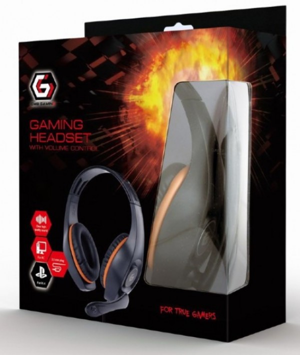 GHS-05-O Gembird Stereo gejmerske slusalice sa mikrofonom+volume kontrolom 3.5mm ORANGE - Слика 3