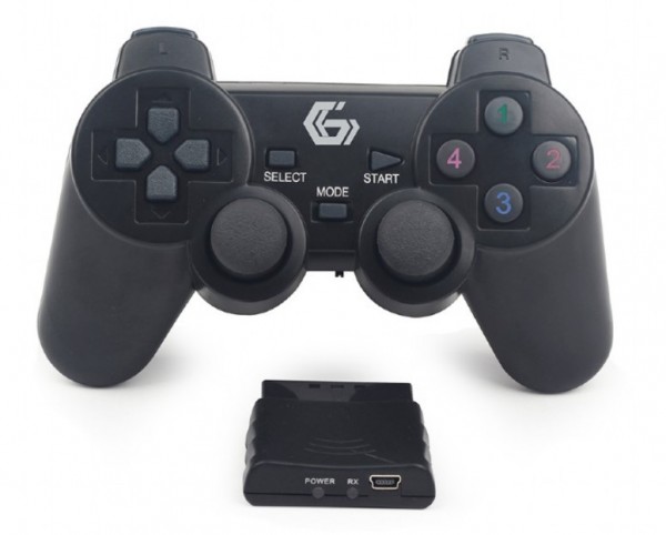 JPD-WDV-01 Gembird Bezicni gamepad sa dvostrukom vibracijom, PS2 / PS3 / PC - Слика 2