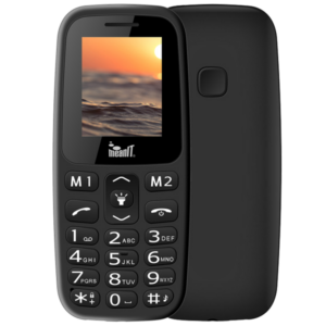Meanit Mobilni telefon, 1.77 ekran, Dual SIM, BT, SOS dugme, Crni Veteran