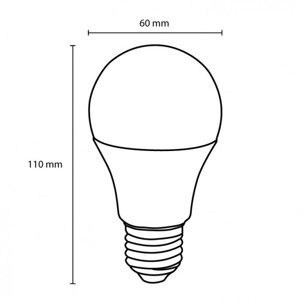 x-LED sijalica 6W 5000K klasik hladno bela LS-A60-CW-E27/6 - Слика 2