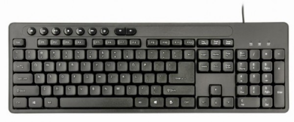KBS-UM-04 Gembird Multimedia set mis + tastatura crni US layout A - Слика 3