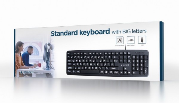 GEMBIRD KB-US-103 Standardna tastatura sa VELIKIM slovima US - Слика 2