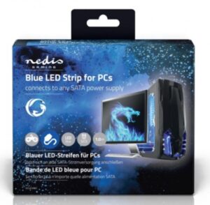 NEDIS GCLD10BU LED traka, SATA konektor, plava, 100cm