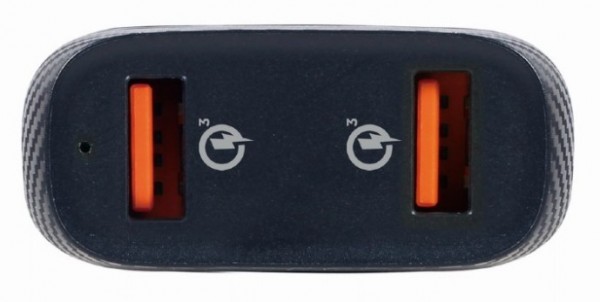 TA-U2QC3-CAR-01 Gembird QC3.0 brzi auto punjac 2xUSB, 36W 3.6-6.5V/3A, 6.5-9V/2A, 9-12V/1.5A FO - Слика 2