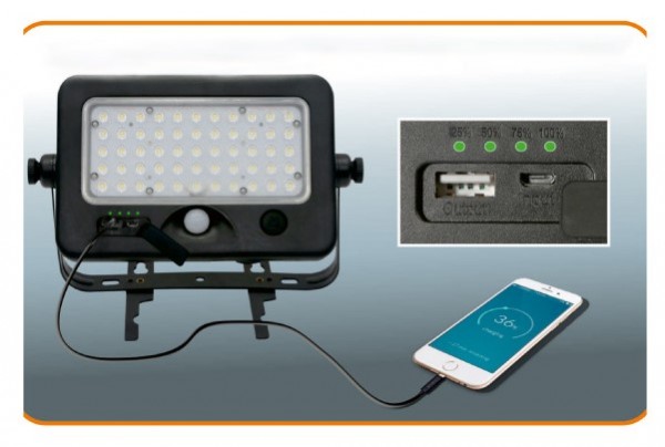 HOME Solarni LED reflektor 10W, 6000k sa senzorom pokreta FLP1100SOLAR - Слика 2