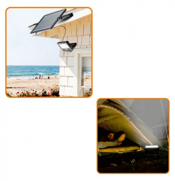 HOME Solarni LED reflektor 10W, 6000k sa senzorom pokreta FLP1100SOLAR - Слика 3