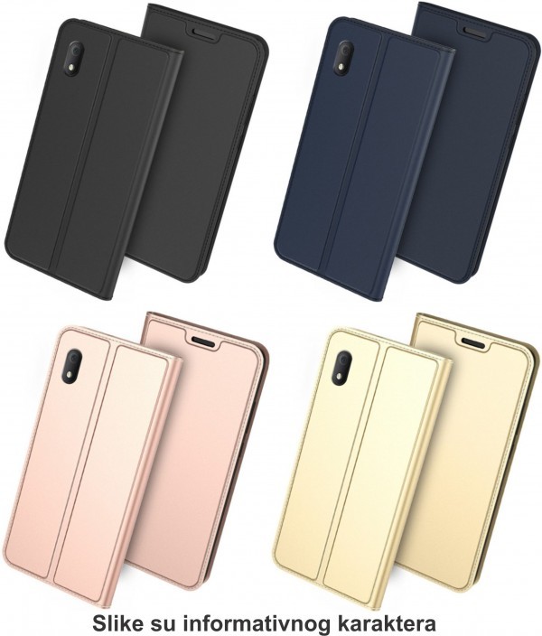MCLF12-IPHONE 12 Pro * Futrola Leather Luxury FLIP Black (179) - Слика 2