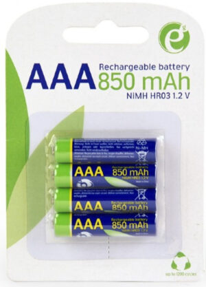 GEMBIRD EG-BA-AAA8R4-01 ENERGENIE 850mAh AAA, PAK4 CK, ready-to-use PUNJIVE NiM baterije (rechargeable)