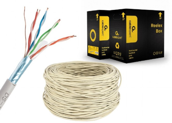 FPC-5004E-SO Gembird FTP cat.5E Indoor solid CU kotur 305m - Слика 3