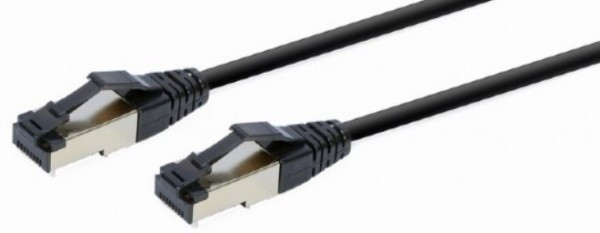 PP8-LSZHCU-BK-0.25M Gembird Mrezni kabl S/FTP Cat.8 LSZH patch cord, black 0.25m - Слика 2