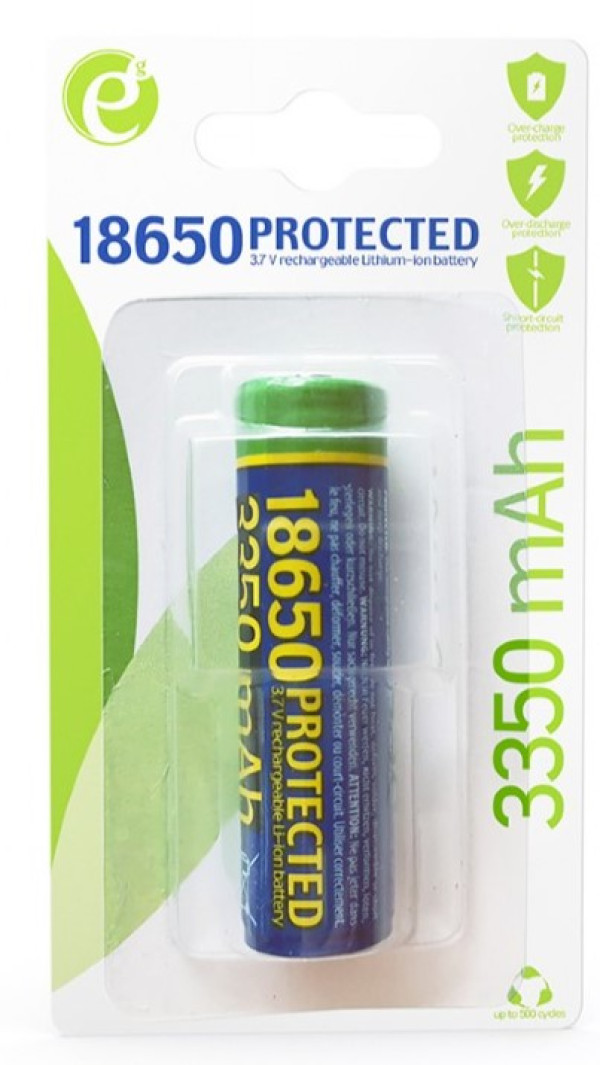 GEMBIRD EG-BA-18650/3350 ENERGENIE Lithium-ion 18650 battery, protected, 3350 mAh - Слика 3