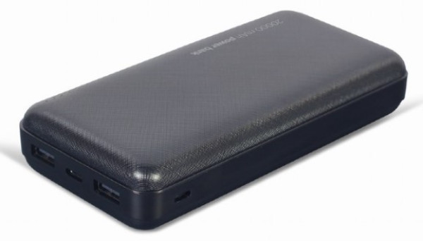PB20-02 Gembird Power bank 20000mAh 2xUSB, LED - Слика 2