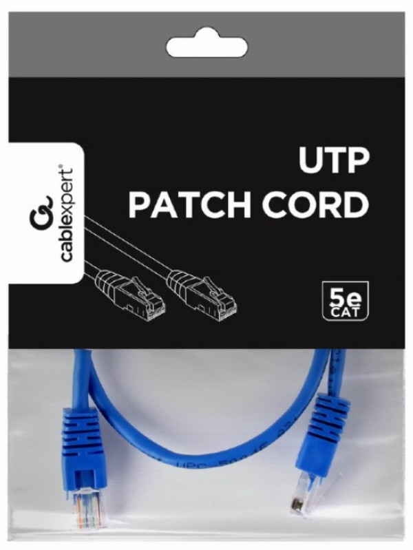 PP12-0.5M/B Gembird Mrezni kabl, CAT5e UTP Patch cord 0.5m blue - Слика 4