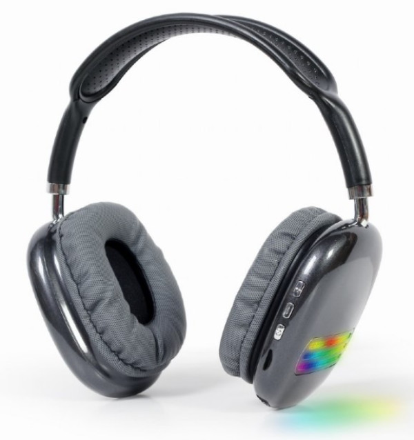 BHP-LED-02-BK Gembird Bluetooth stereo Slusalice sa mikrofonom Bt V5.0 400mAh/32Ohm, 2h Li-ion Crne - Слика 2