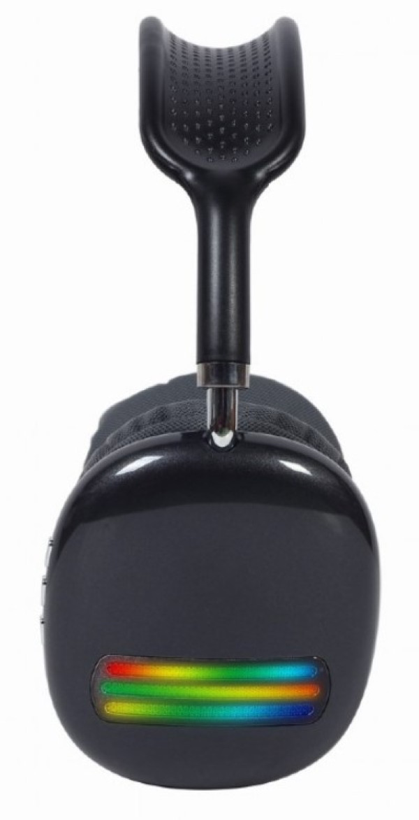 BHP-LED-02-BK Gembird Bluetooth stereo Slusalice sa mikrofonom Bt V5.0 400mAh/32Ohm, 2h Li-ion Crne - Слика 3