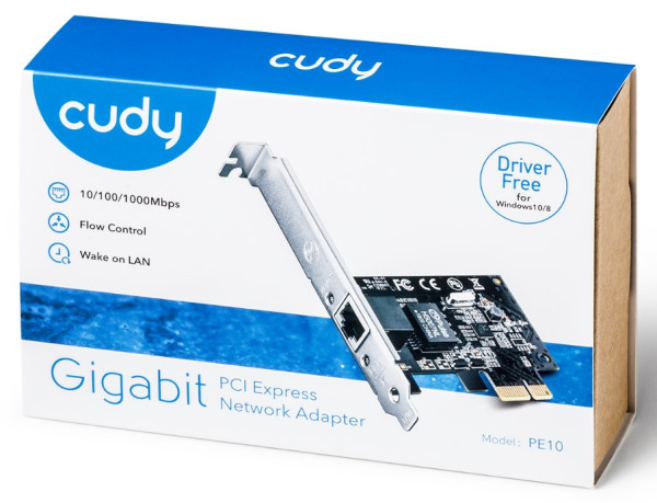 Cudy PE10 GIGABIT ETHERNET PCI-Express CARD 10/100/1000 (alt. NIC-GX1) - Слика 2