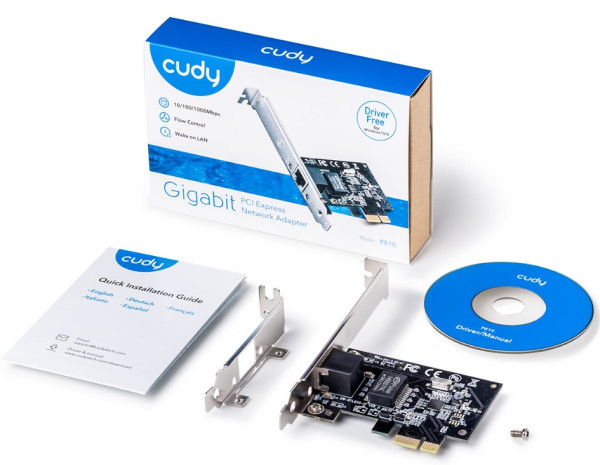 Cudy PE10 GIGABIT ETHERNET PCI-Express CARD 10/100/1000 (alt. NIC-GX1) - Слика 3