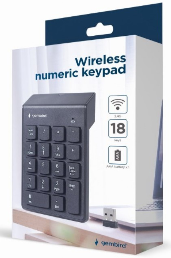 KPD-W-02 Gembird bezicna numericka tastatura - Слика 4