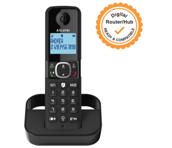 Fiksni bezicni telefon ALCATEL F860,100kontakta, SMART CALL BLOCK / SRPSKI - Слика 2