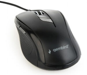 MUS-6B-01 ** Gembird Opticki mis 400-1600Dpi black, 110mm USB (249)