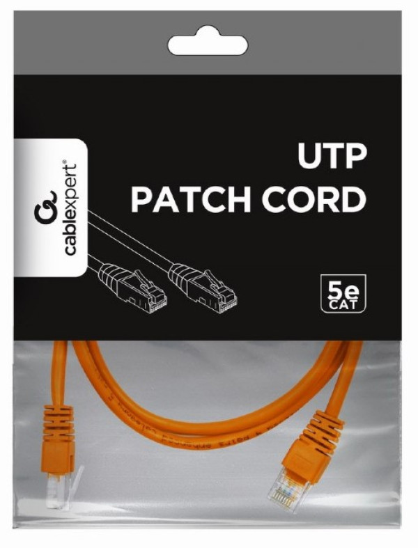 PP12-2M/O Gembird Mrezni kabl, CAT5e UTP Patch cord 2m orange - Слика 3